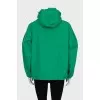 Green windbreaker jacket