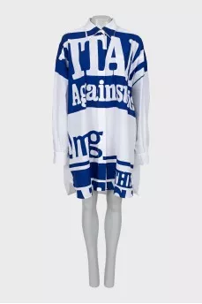 Cotton shirt dress