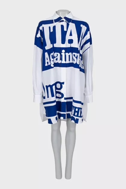 Cotton shirt dress