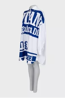 Cotton shirt dress