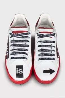 Portofino Melt leather sneakers