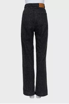 Mom fit jeans with high waist