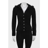 Fitted cashmere cardigan