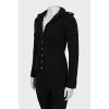Fitted cashmere cardigan