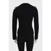 Fitted cashmere cardigan