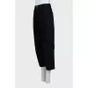 Cropped jeans with patch pockets