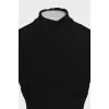 Blouse with frill on sleeves