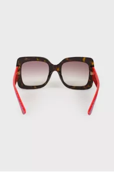 Sunglasses with red temples