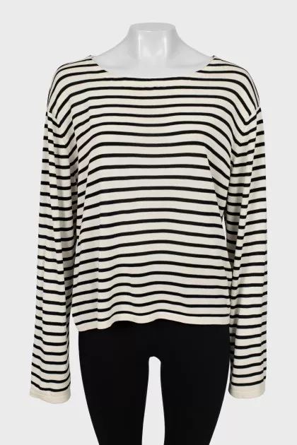 Silk striped jumper