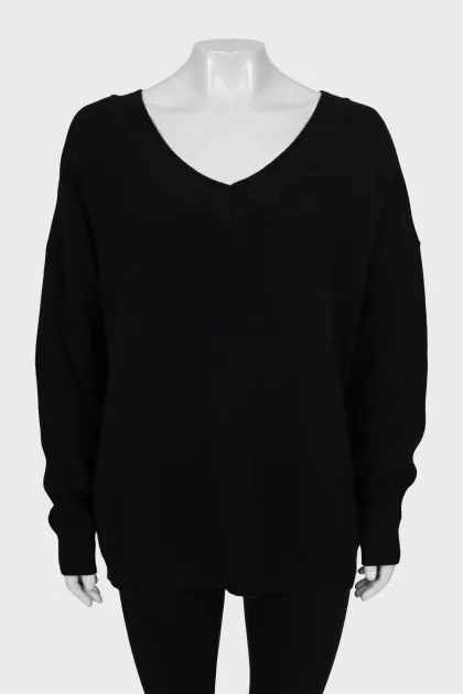 Black loose fit sweater