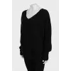 Black loose fit sweater