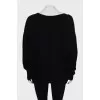 Black loose fit sweater