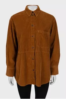 Loose fit corduroy shirt 