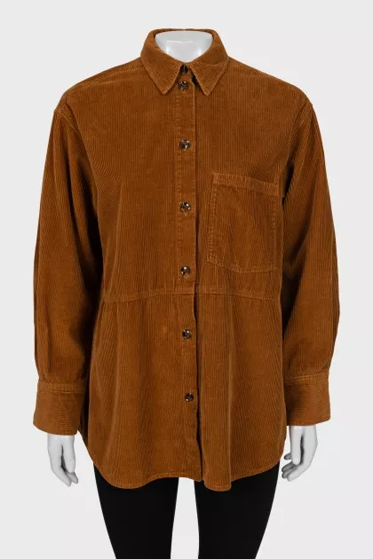 Loose fit corduroy shirt 