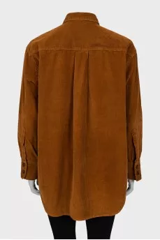 Loose fit corduroy shirt 
