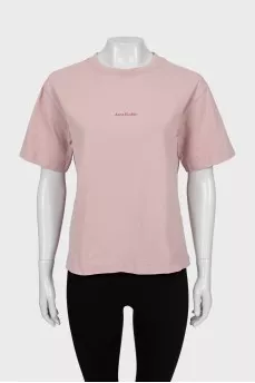 Pink loose fit t-shirt