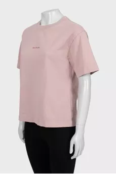 Pink loose fit t-shirt