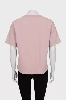 Pink loose fit t-shirt