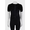 Black button down jumper
