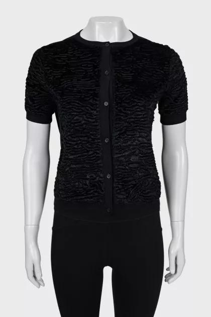 Black button down jumper