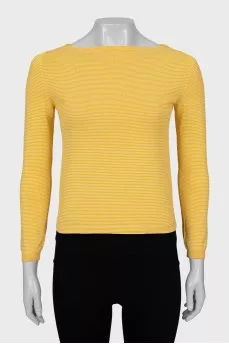 Yellow striped jumper