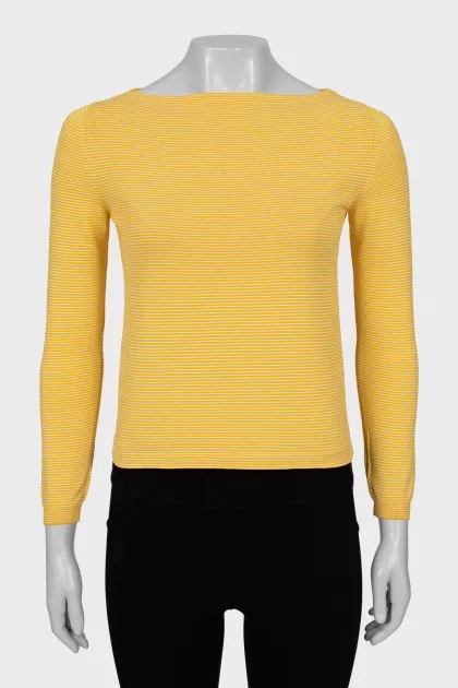 Yellow striped jumper