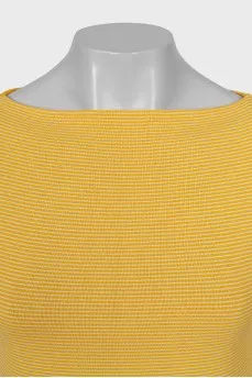 Yellow striped jumper