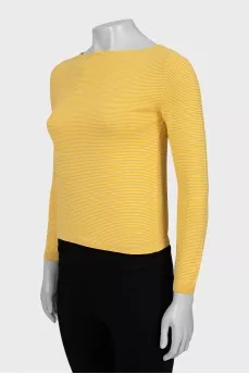 Yellow striped jumper