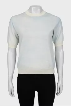 T-shirt with a blue tint