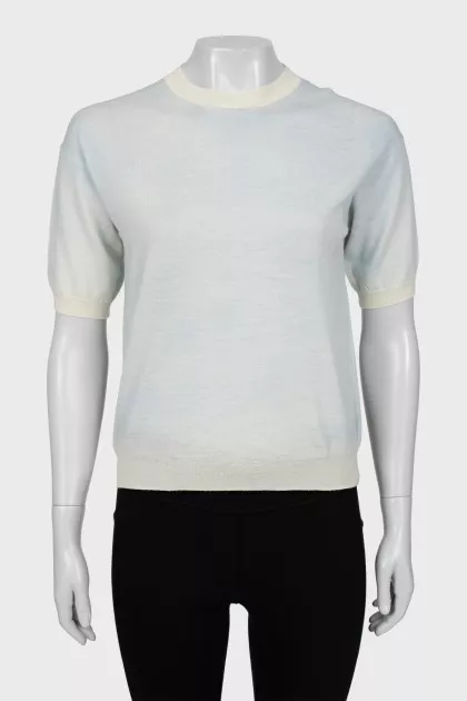 T-shirt with a blue tint