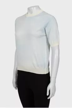 T-shirt with a blue tint