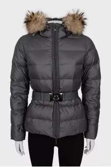 Graphite colored down jacket