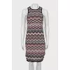 Dress with geometric pattern