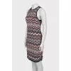 Dress with geometric pattern