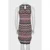 Dress with geometric pattern