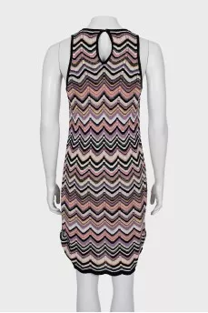 Dress with geometric pattern
