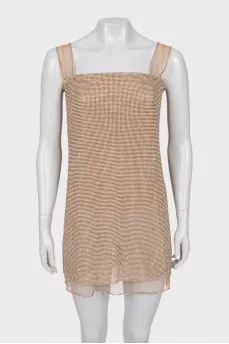 Mini dress with tag