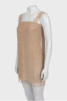 Mini dress with tag