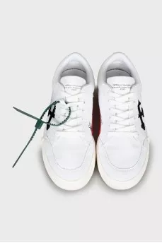 Textile sneakers with tag