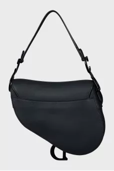 Черная сумка Saddle из кожи