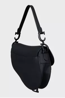 Черная сумка Saddle из кожи