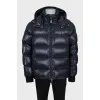 Men's blue down jacket with tag