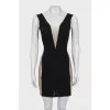 Bodycon dress with rhinestones