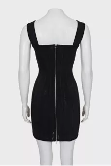 Bodycon dress with rhinestones