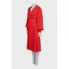 Red dress decorated with rhinestones