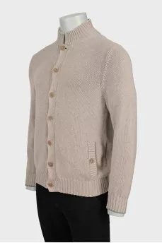 Men's knitted cardigan