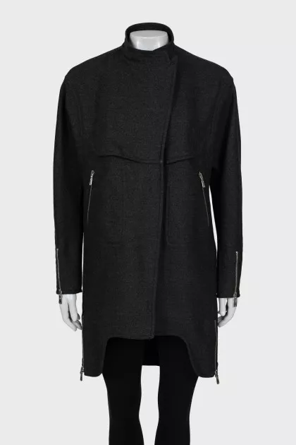 Dark grey wool coat