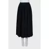 Pleated navy blue skirt