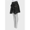 Silk a-silhouette skirt 