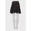 Silk a-silhouette skirt 